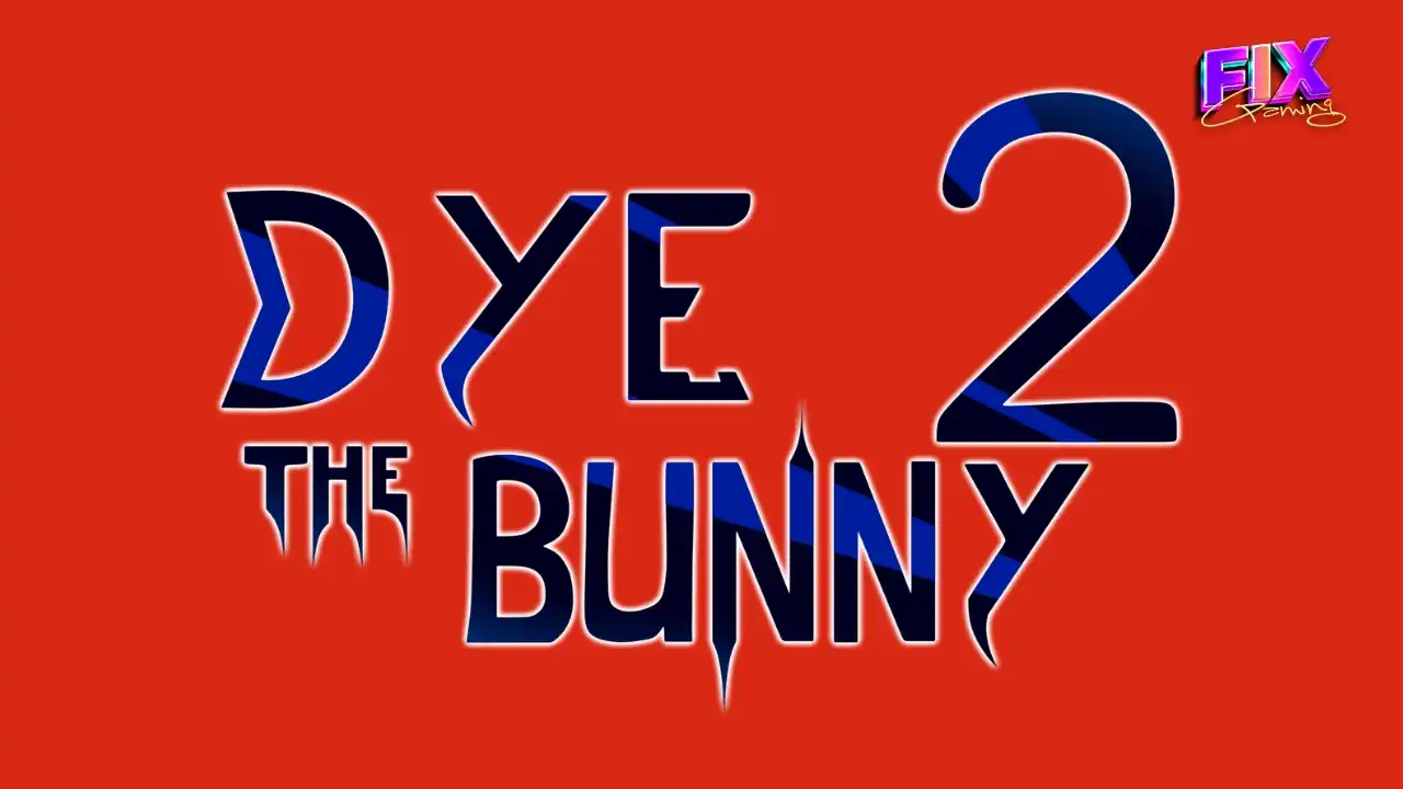 Logo for Dye The Bunny 2, a psychological horror game by indie developer Vidas Salavejus.