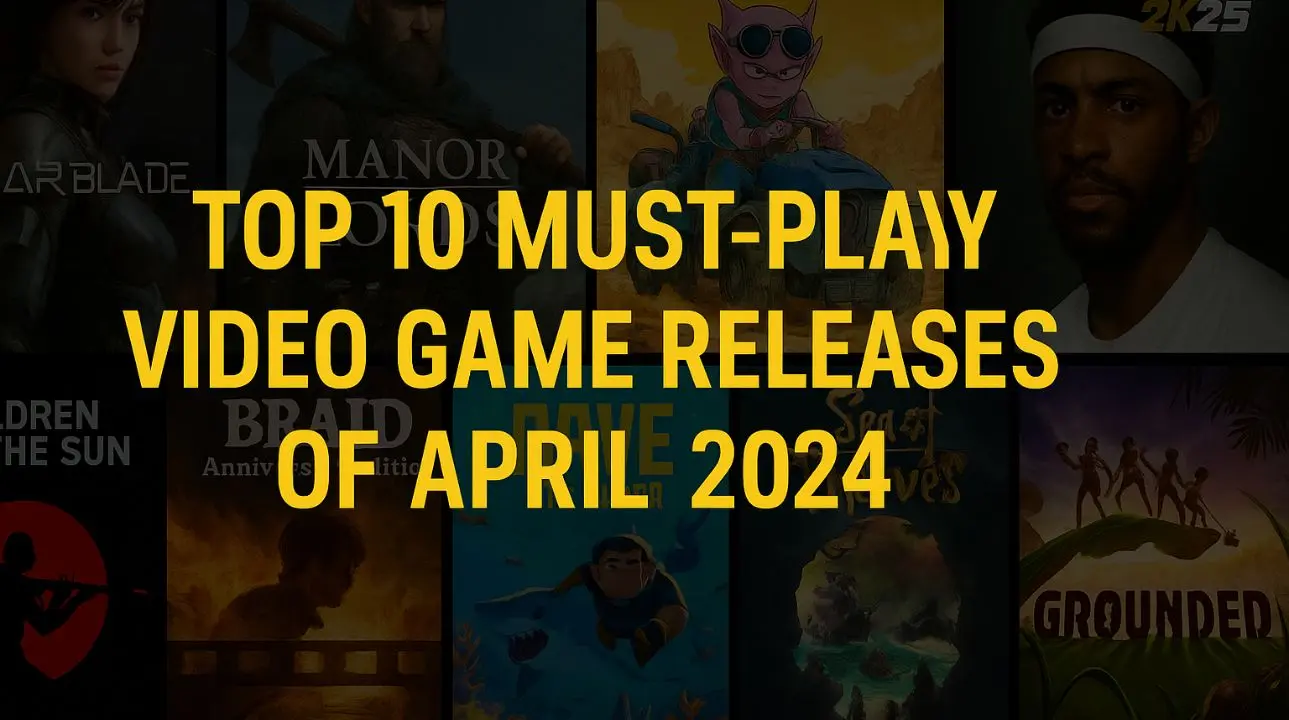 TOP 10 VIDEO GAME RELEASE APRIL 2024- IMAGE