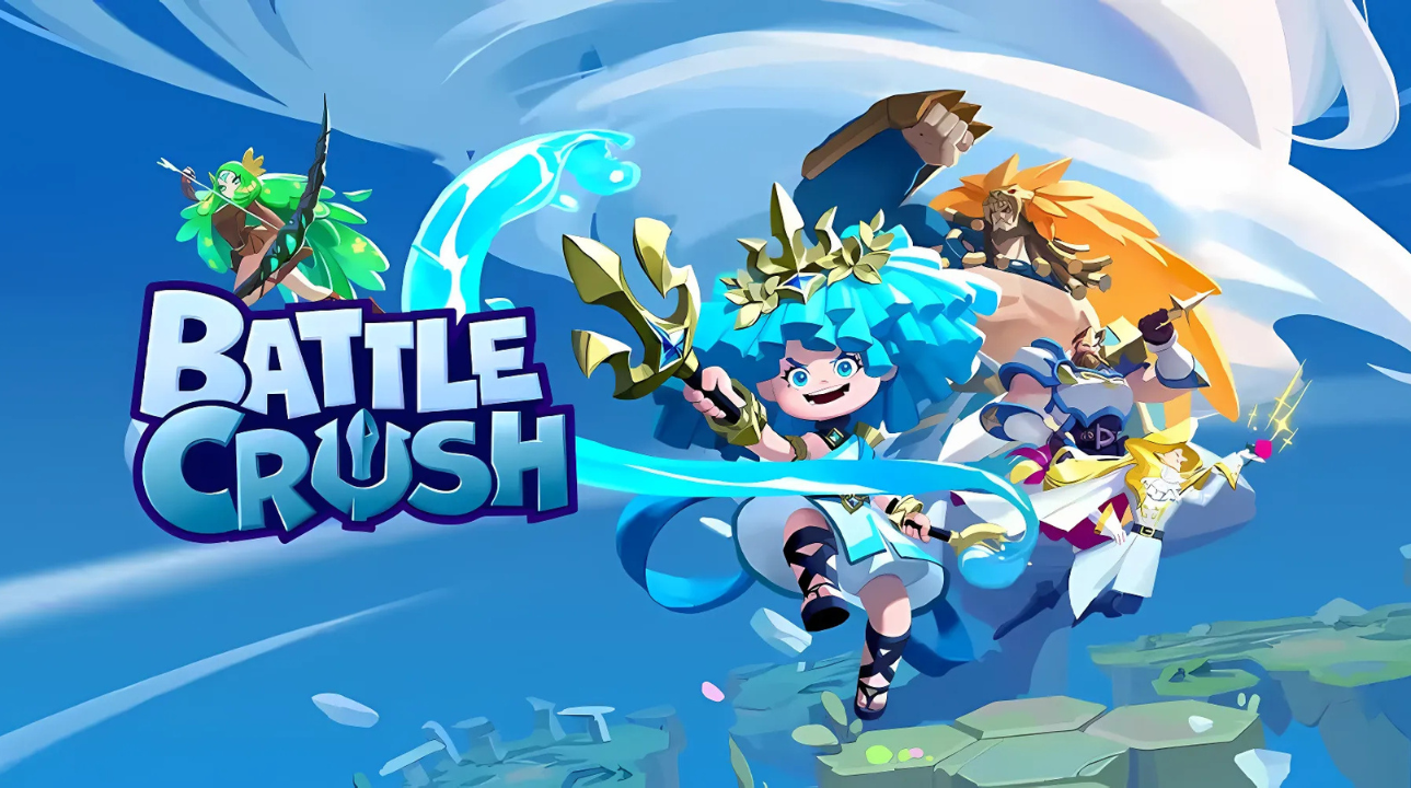 Team fight scene in mythTeam fight scene in mythological arena in Battle Crushological arena in Battle Crush