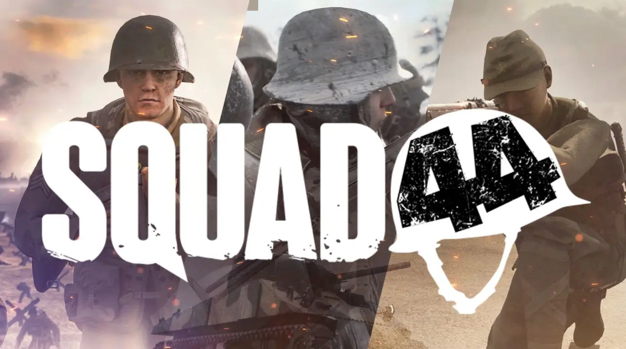 Squad 44 Reign of Steel update artwork featuring World War II soldiers and vehicles in battle
