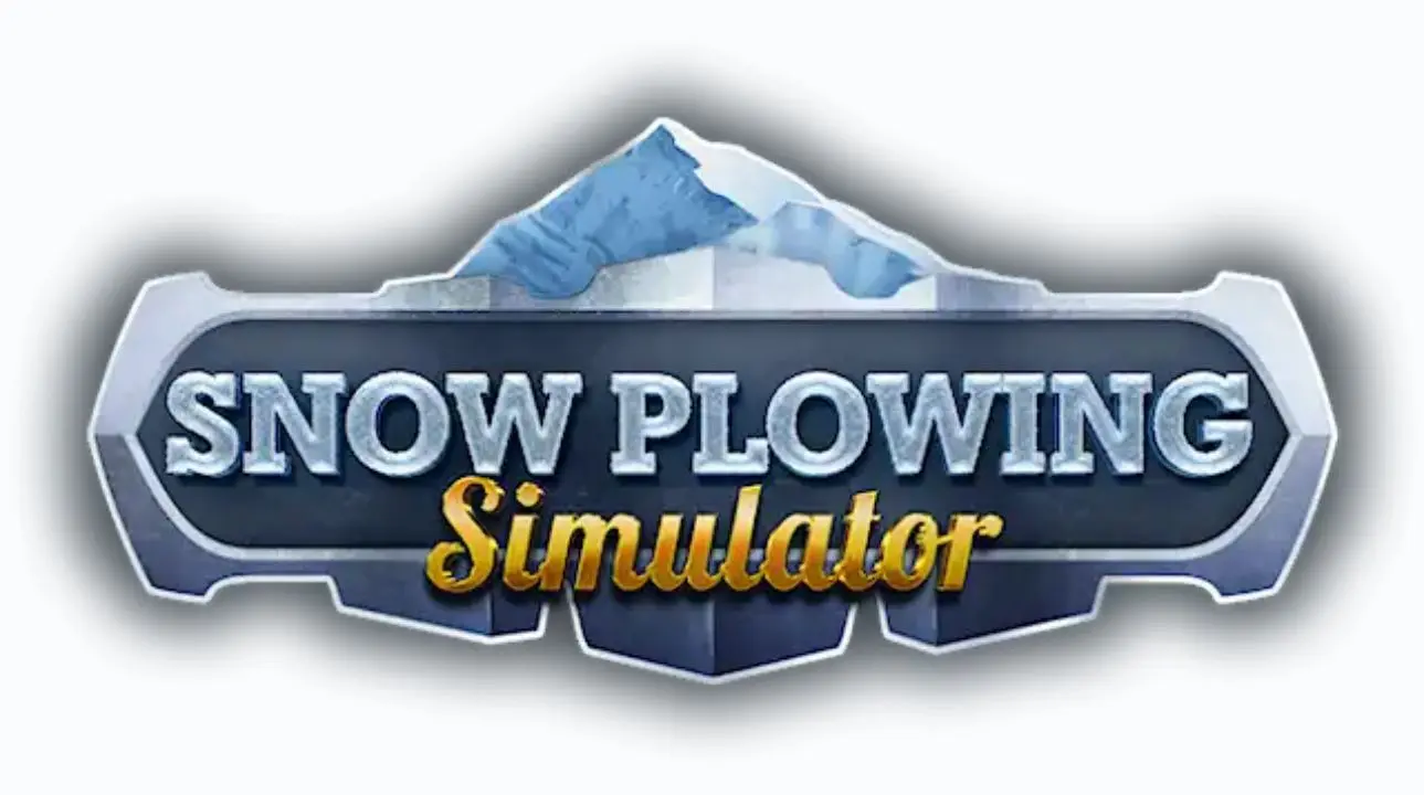 Snow Plowing Simulator logo for early access survival simulation game