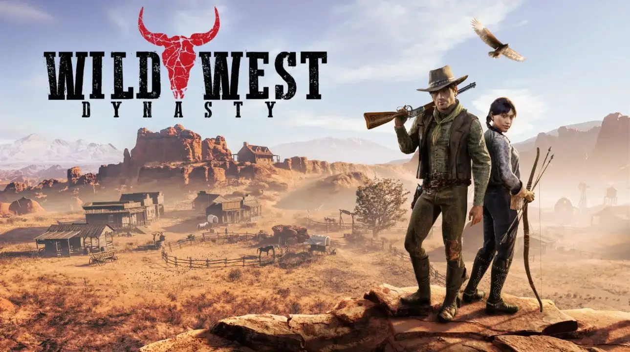 Wild West Dynasty version 1.0 launch artwork with cowboy in frontier setting