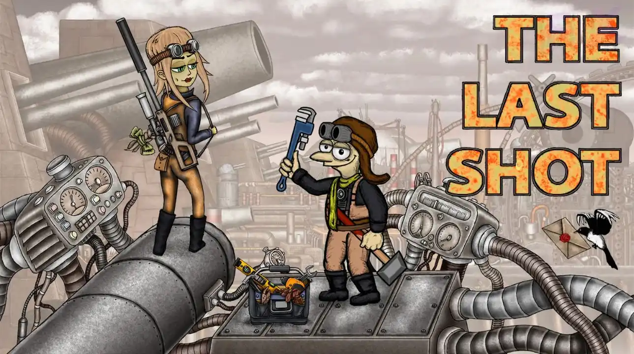 The Last Shot game artwork featuring a diesel-punk world of war and machines.