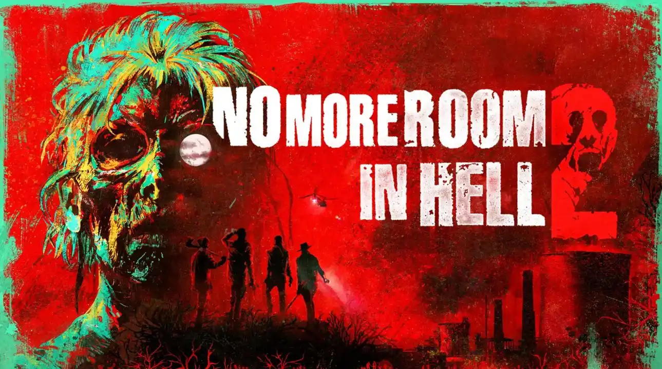 No More Room in Hell 2 zombie survival horror artwork with red backdrop