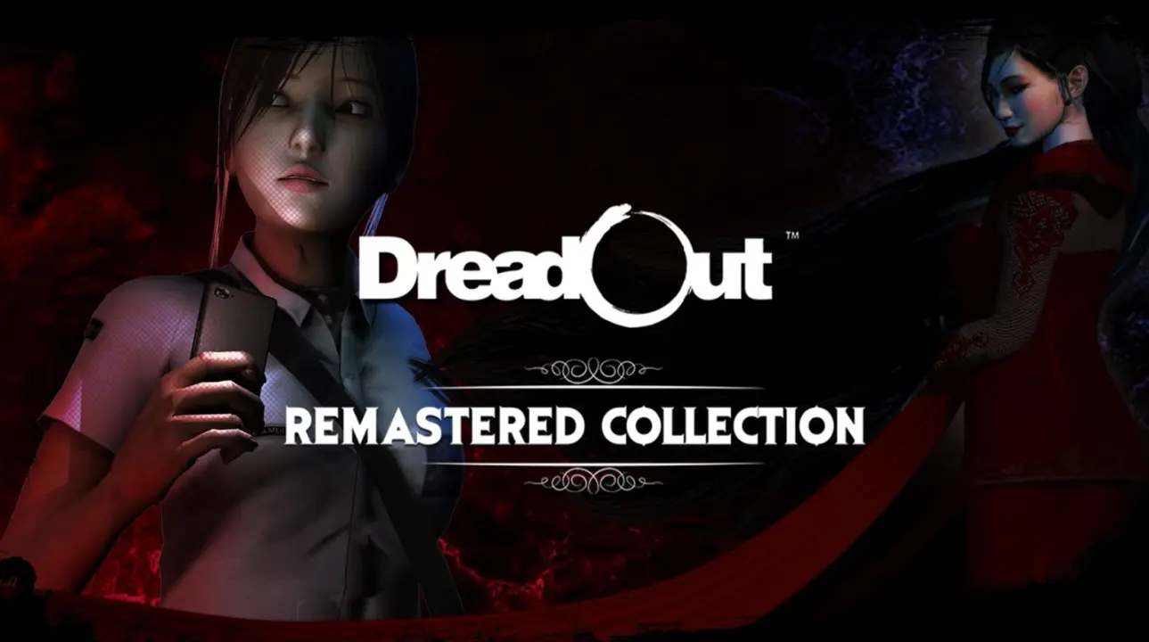 DreadOut Remastered Collection key art featuring Linda and ghostly figures