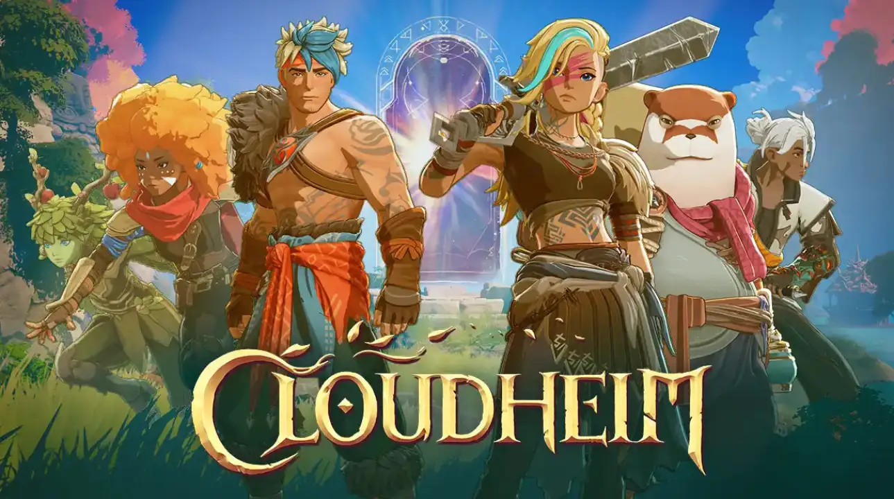 Promotional art for Cloudheim – a co-op action RPG by Noodle Cat Games