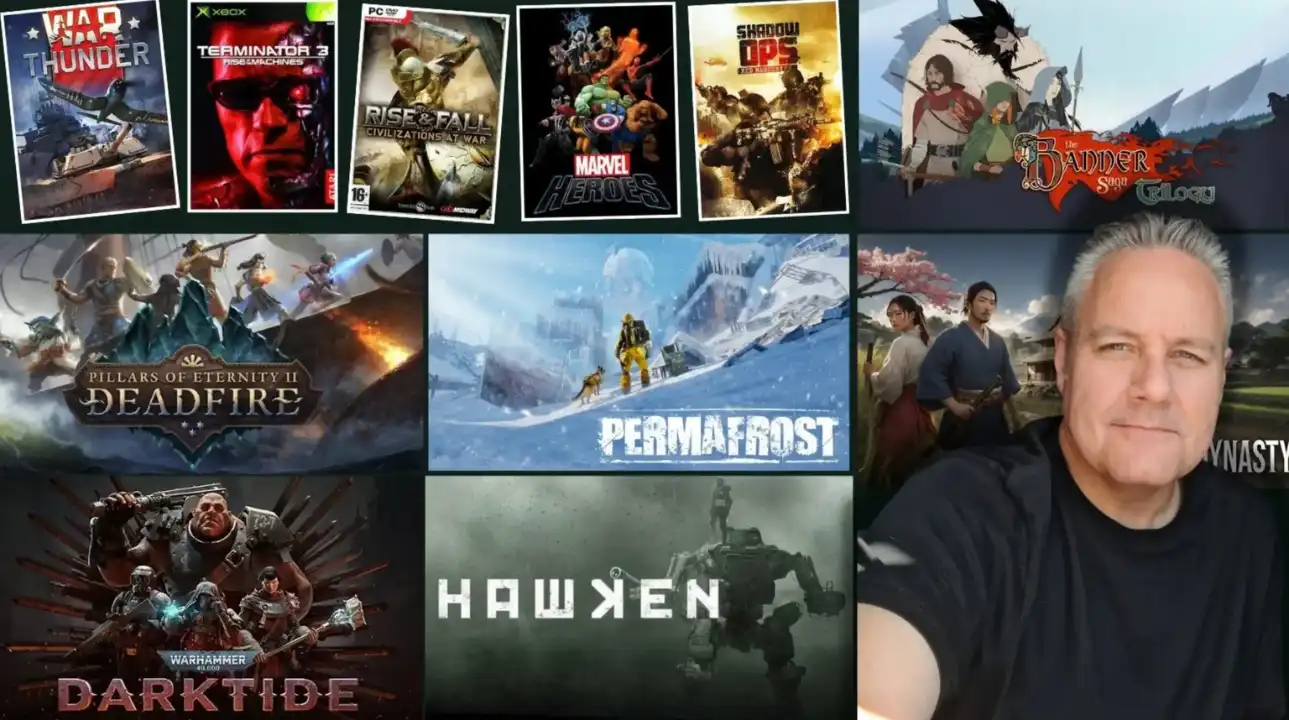 Aidan Minter and the games he worked on