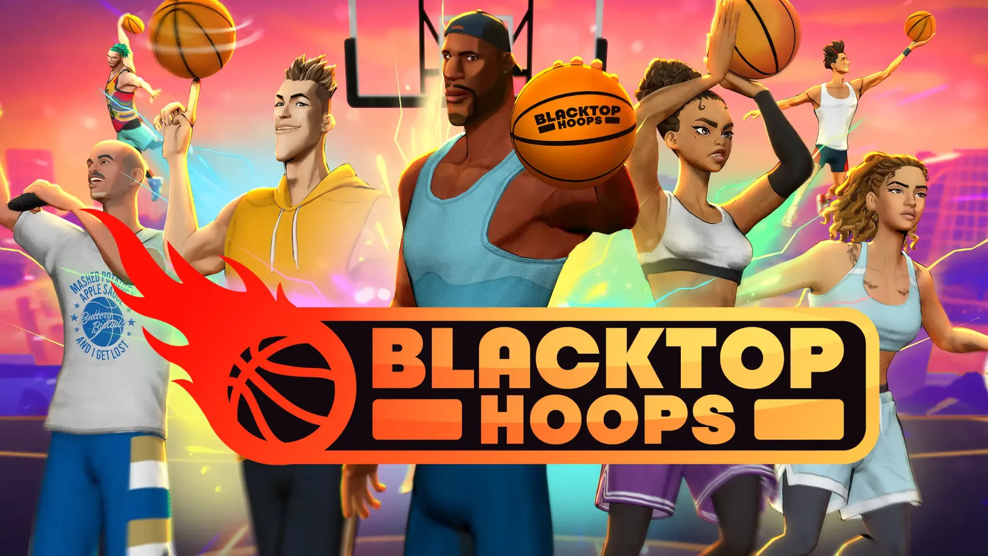 Blacktop Hoops VR key art.
