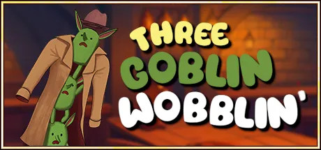 Three Goblins Stacked in Trench Coat – Game Logo Art