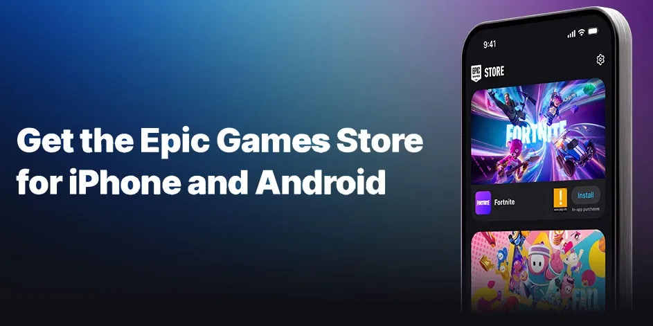 Epic Games Store mobile app for iPhone and Android (promo banner)
