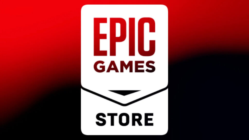 Epic Games Store logo above text about an Apex Legends sale and store-wide discounts