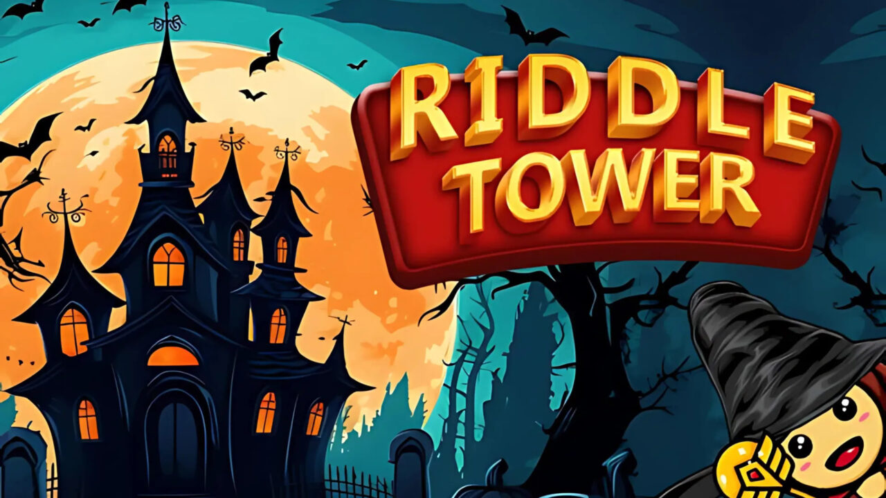 Riddle Tower Halloween artwork.
