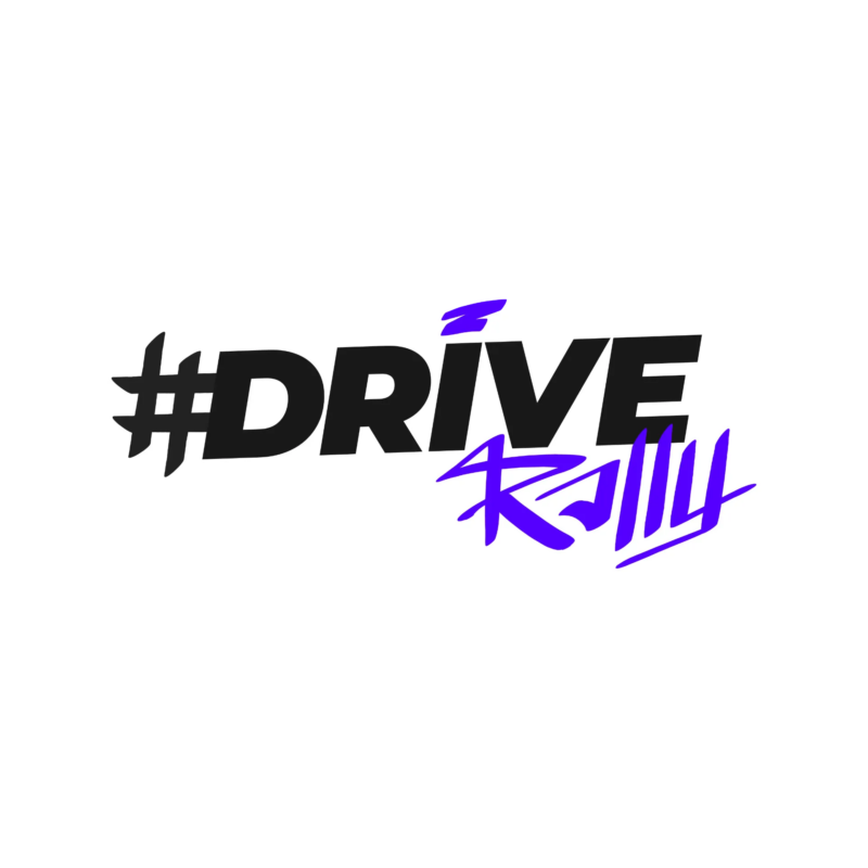#DRIVE Rally logo on a dark background.