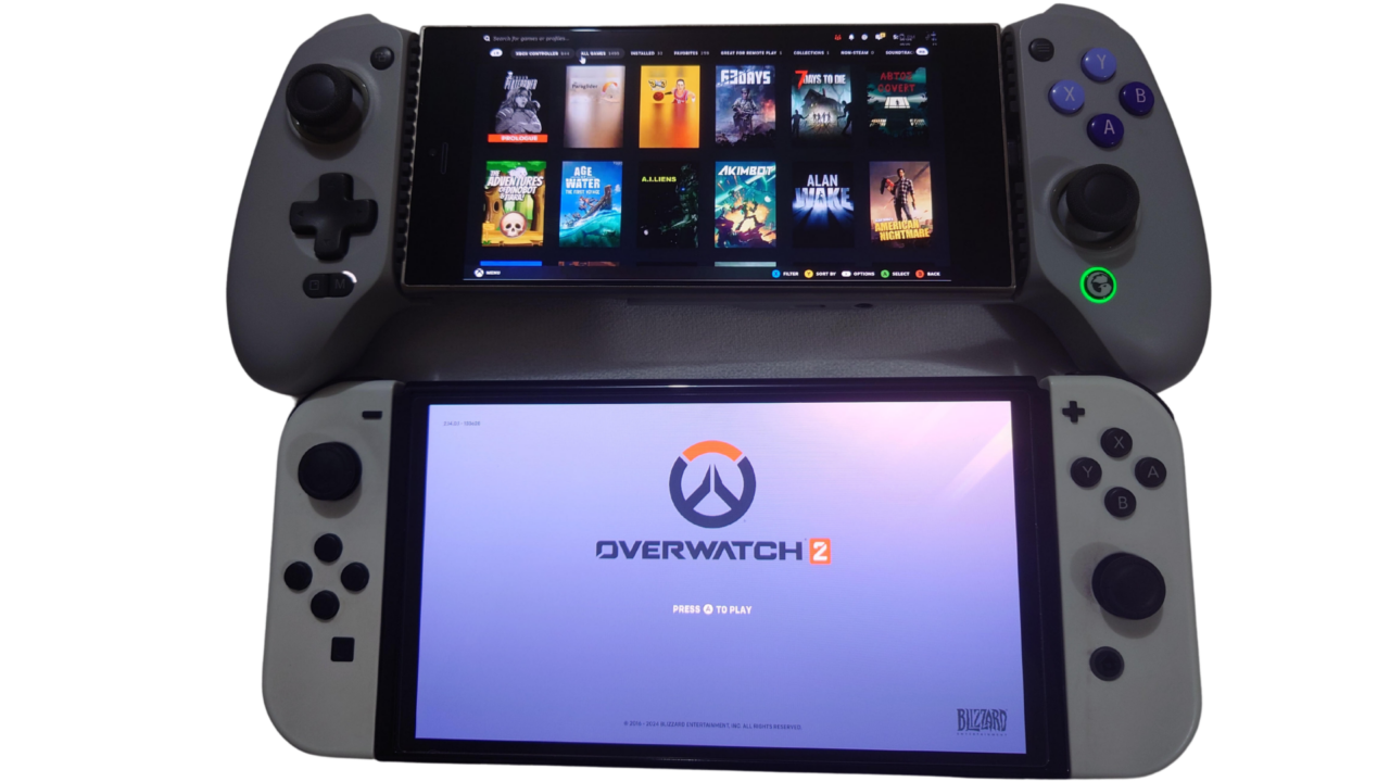 Portable gaming hardware graphic.