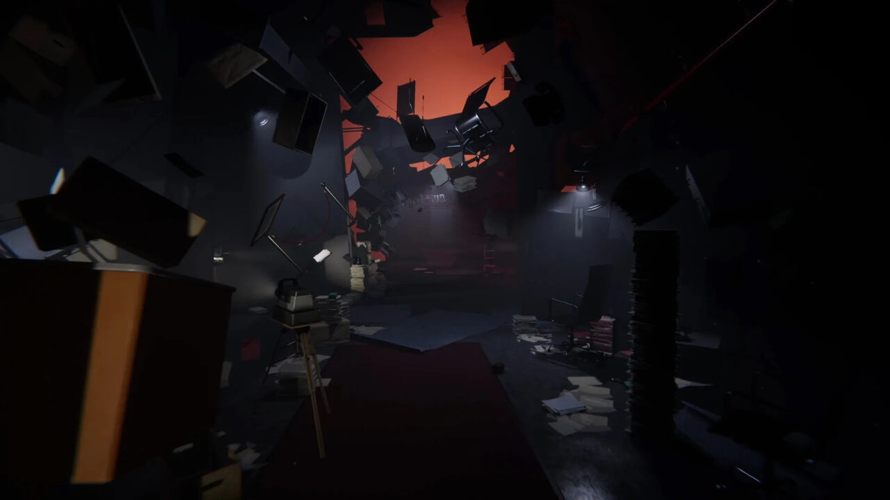 Shift 87 gameplay screenshot showing one of its unsettling observation environments.