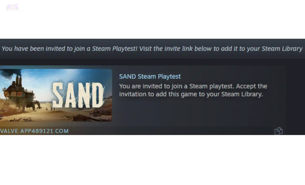 SAND Steam Playtest Scam Warning