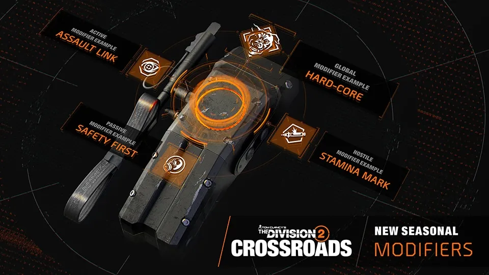 The Division 2: Crossroads Modifiers system overview
