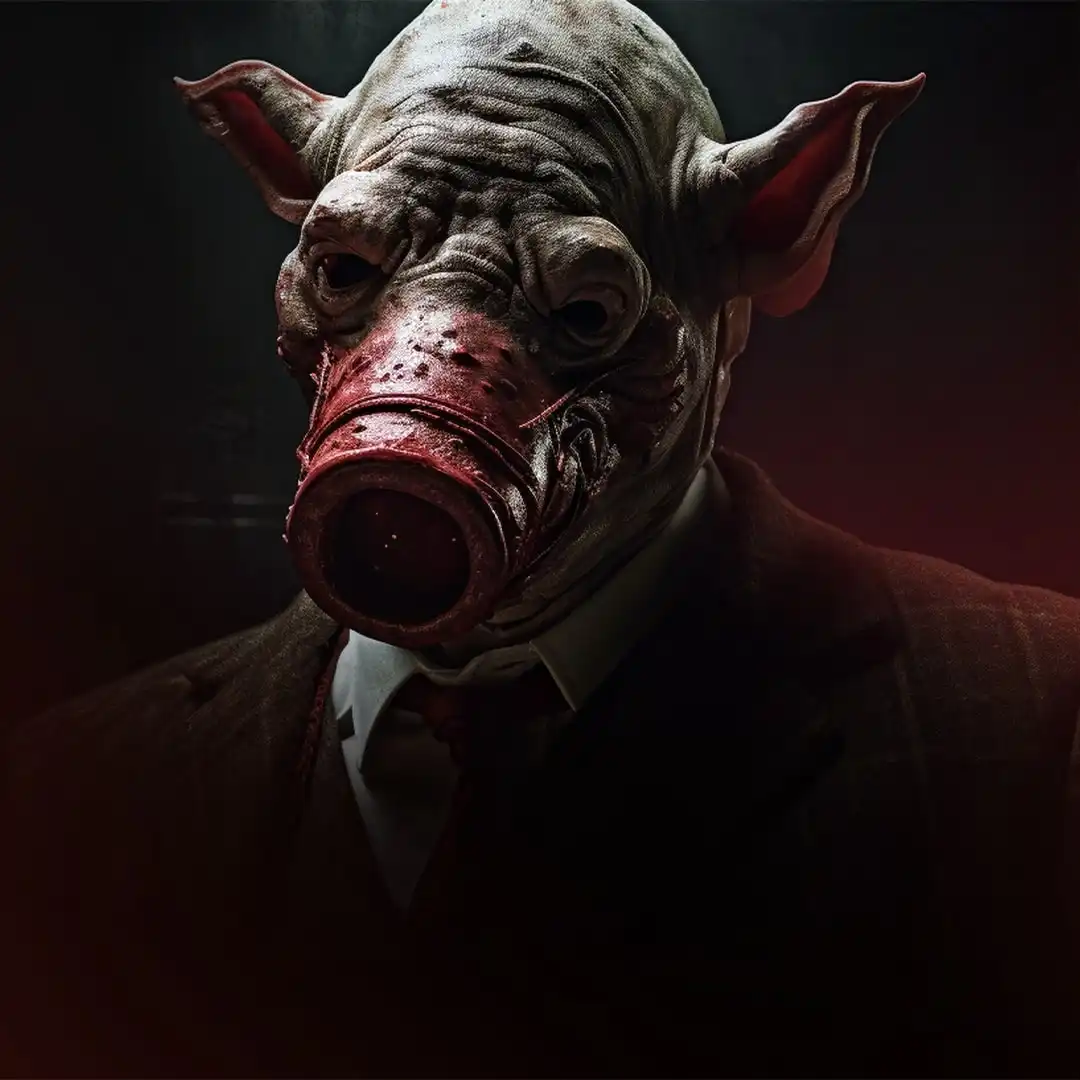 The Gore Doctors Face, red nose