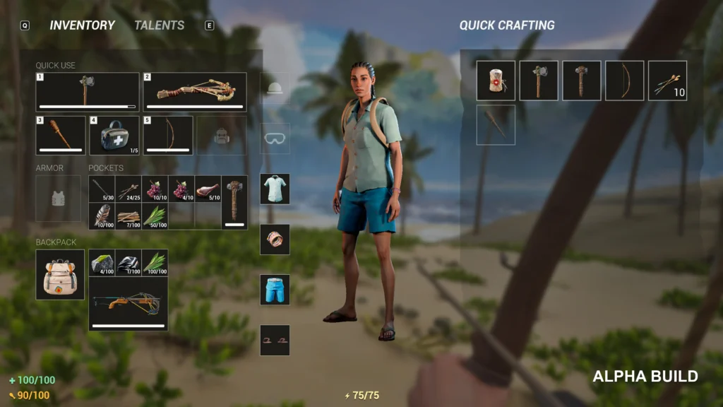 Lost Rift features a streamlined inventory system with intuitive quick crafting.