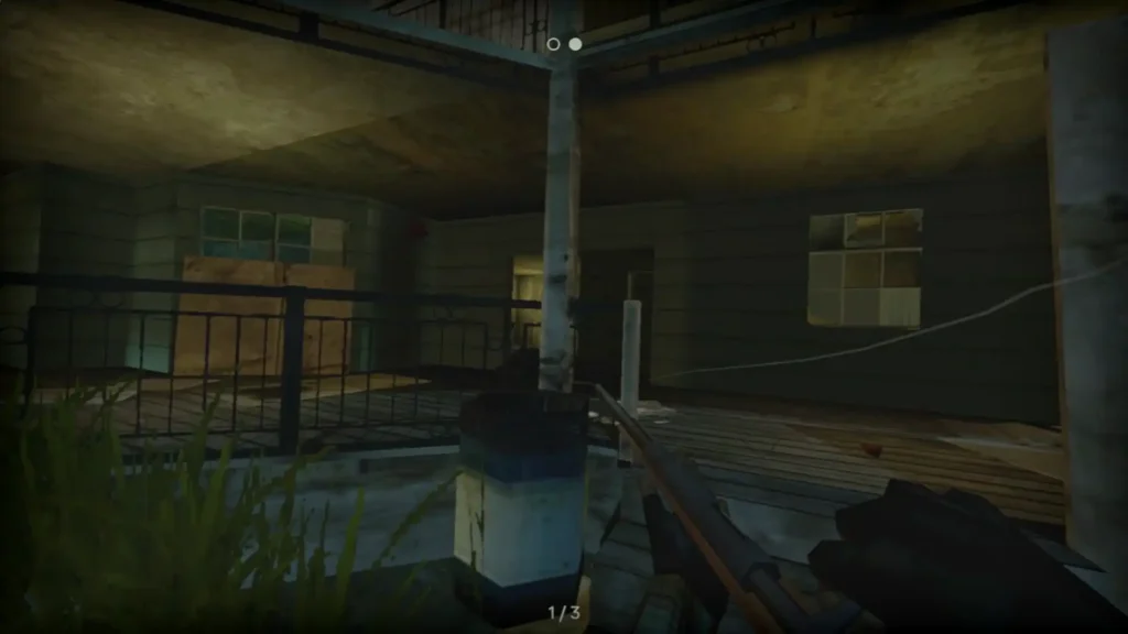 Screenshot from the game PIGFACE with rifle