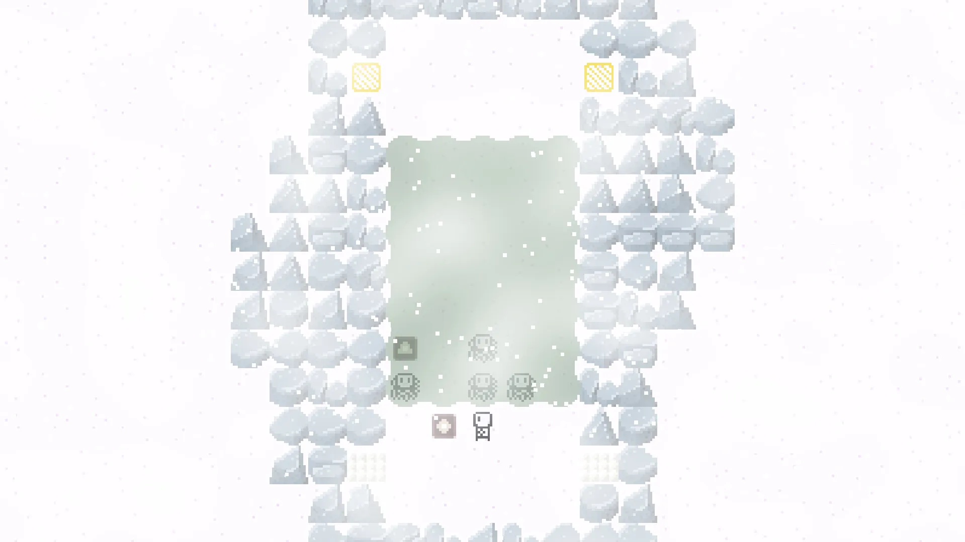 A puzzle room from Cryptigma, showing a complex level layout with intricate paths and obstacles.