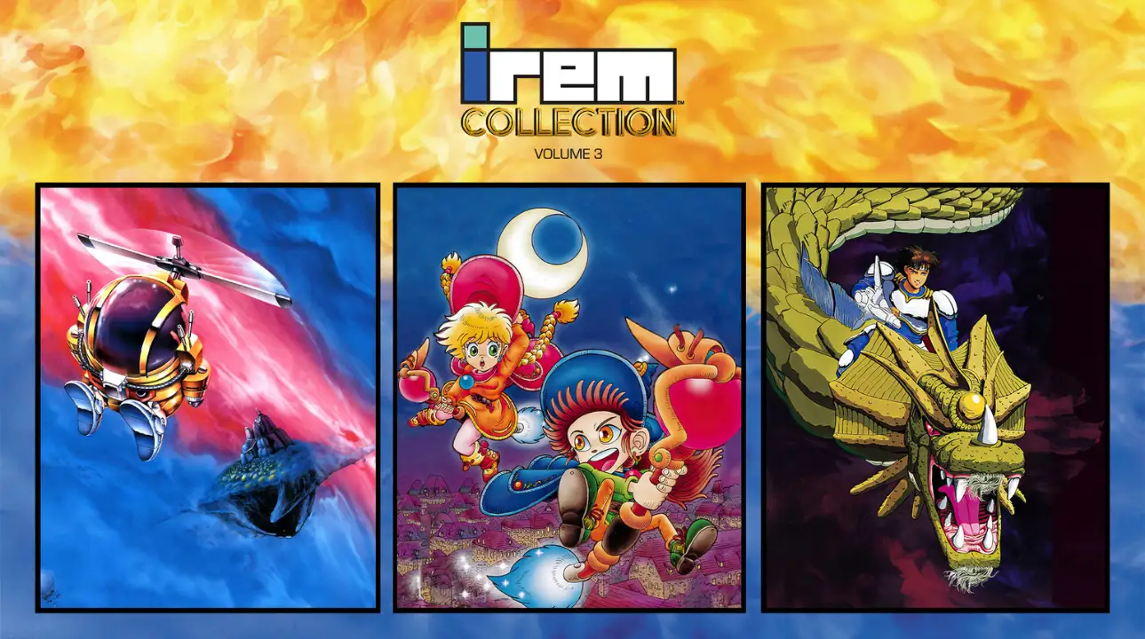 Irem Collection Volume 3 key art featuring three arcade games