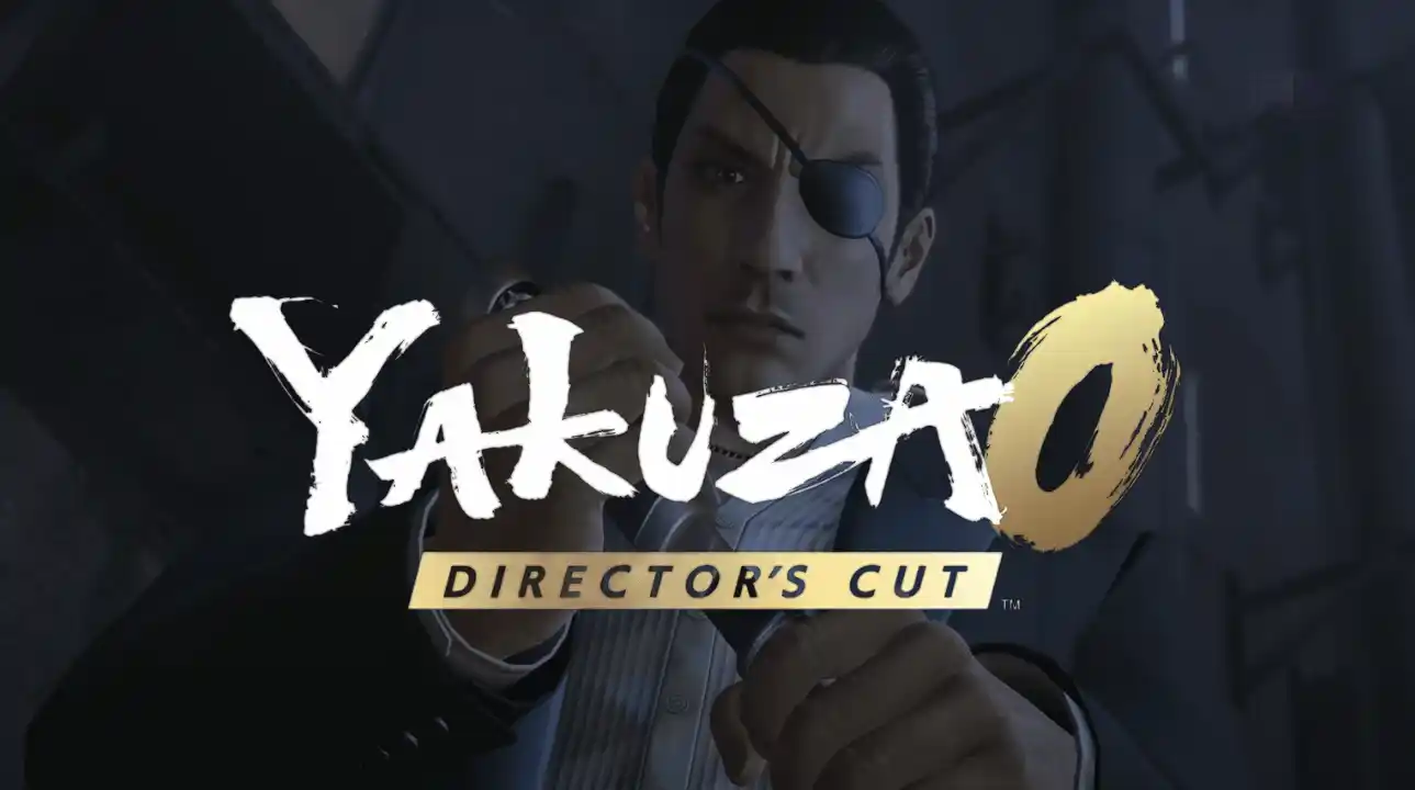 Yakuza 0 Director’s Cut key art featuring Kazuma Kiryu in neon-lit 1980s Tokyo, now available on Nintendo Switch 2