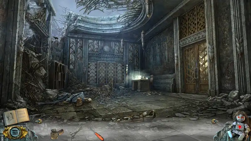 A crumbling, abandoned room with eerie lighting and haunting atmosphere from True Fear: Forsaken Souls Part 3