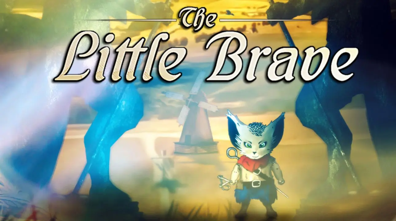 Main character Keely stands bravely in a mystical pixel-art world in The Little Brave