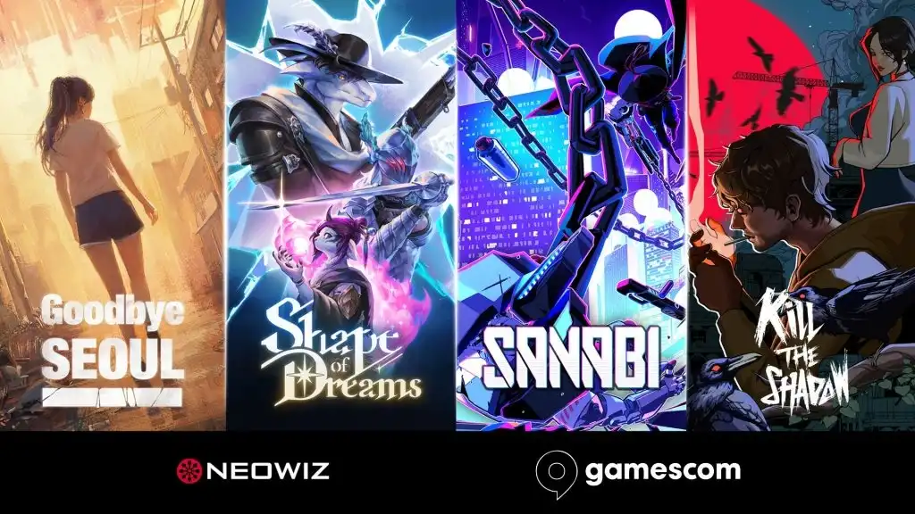 Neowiz at Gamescom 2025 Neowiz Gamescom 2025 lineup featuring Goodbye Seoul, Shape of Dreams, Sanabi, and Kill the Shadow