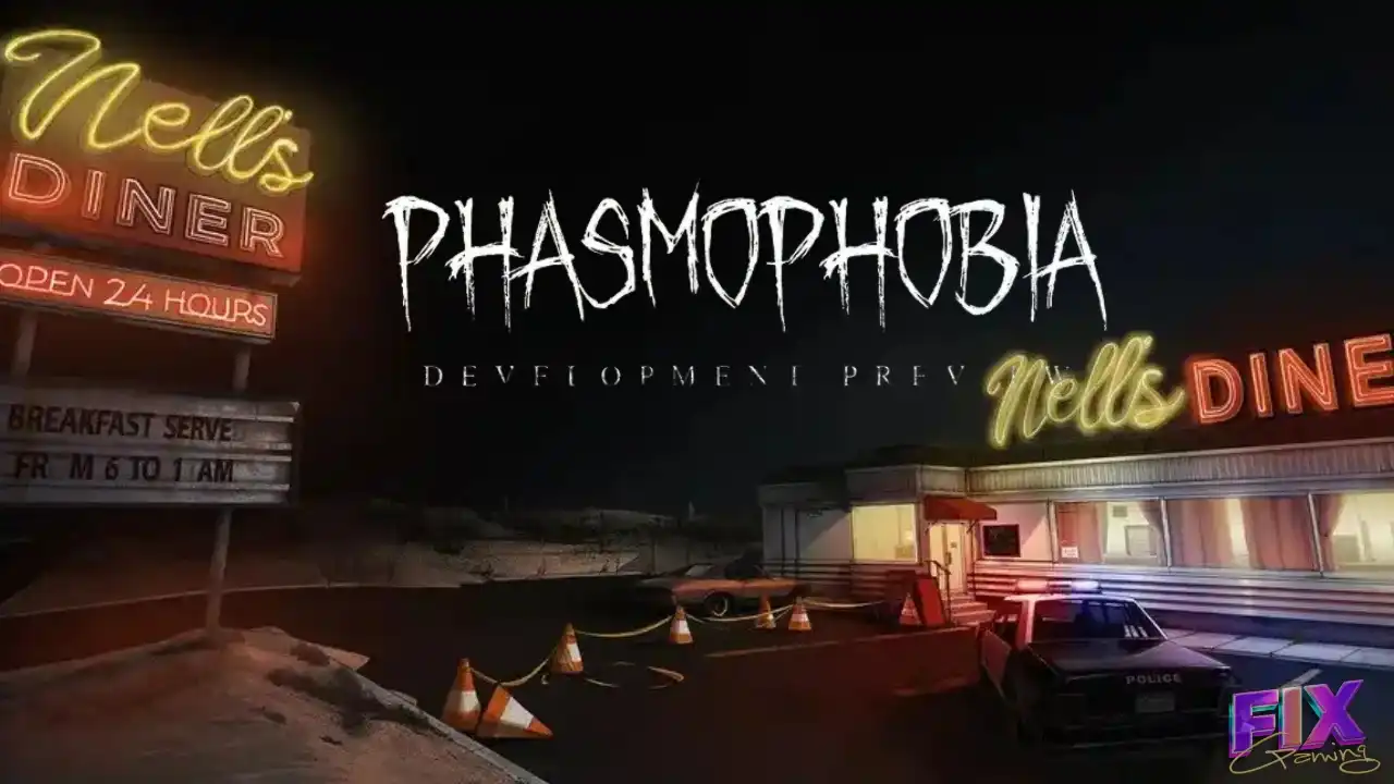 Phasmophobia Development Preview – Nell’s Diner Map Reveal with FIX Gaming Logo