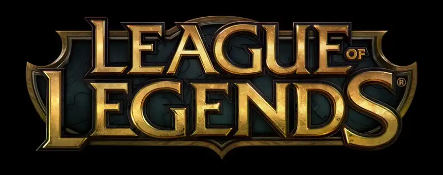 The official League of Legends logo in gold and black, representing the gaming service that was impacted and went offline during the Cloudflare outage.