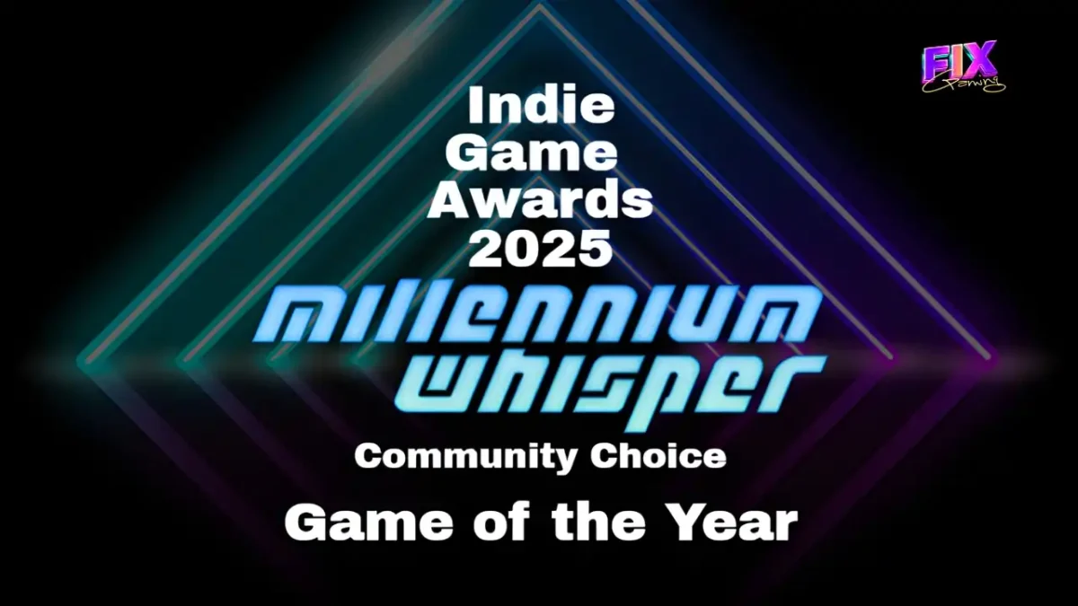 Millennium Whisper wins Community Choice Game of the Year — Fix Gaming Channel Indie Game Awards 2025