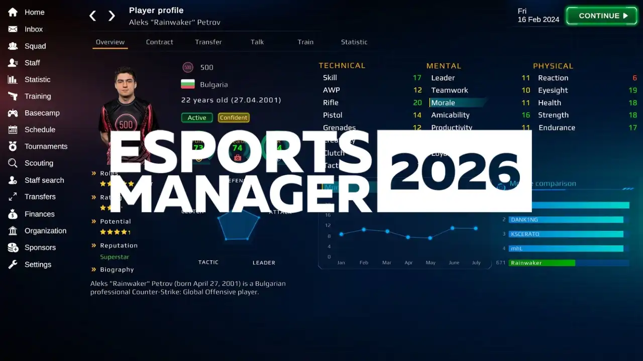 Esports Manager 2026 Overhauls Tactics and UI in New Steam Next Fest Demo Update