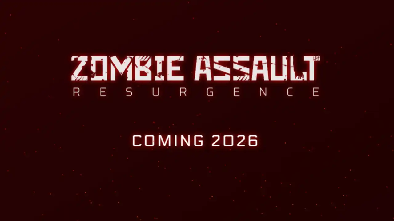 Zombie Assault: Resurgence logo with “Coming 2026” text