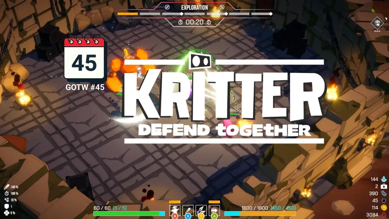 Fix Gaming Channel Game of the Week 45 featured image for Kritter: Defend Together