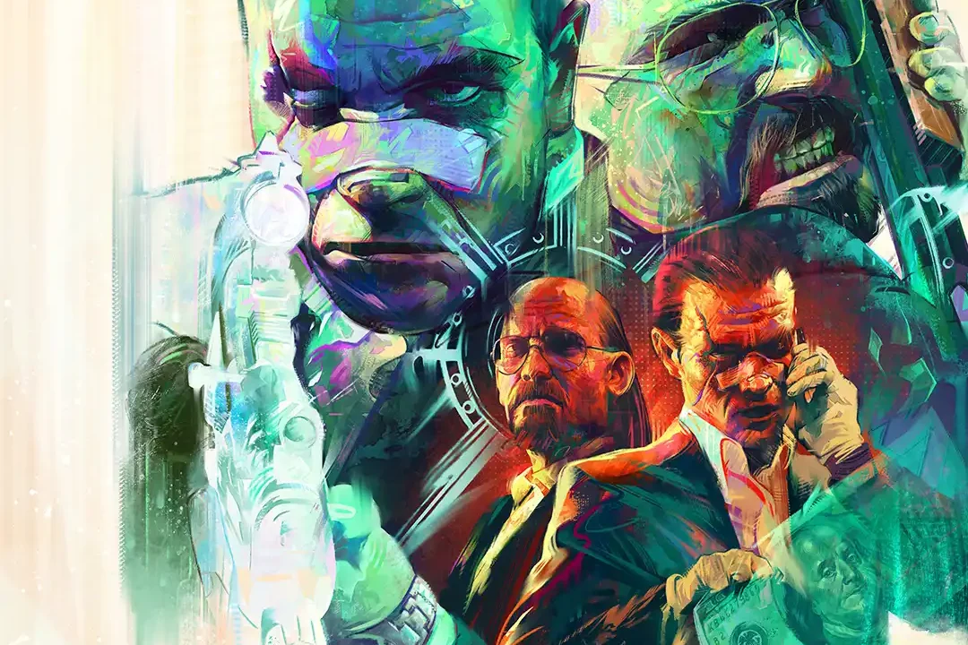 Kane & Lynch: Dead Men fan art by Matt Essom in a vivid, painterly style.