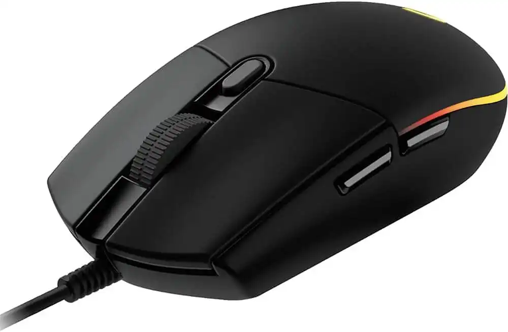 Logitech G203 LIGHTSYNC wired gaming mouse in black