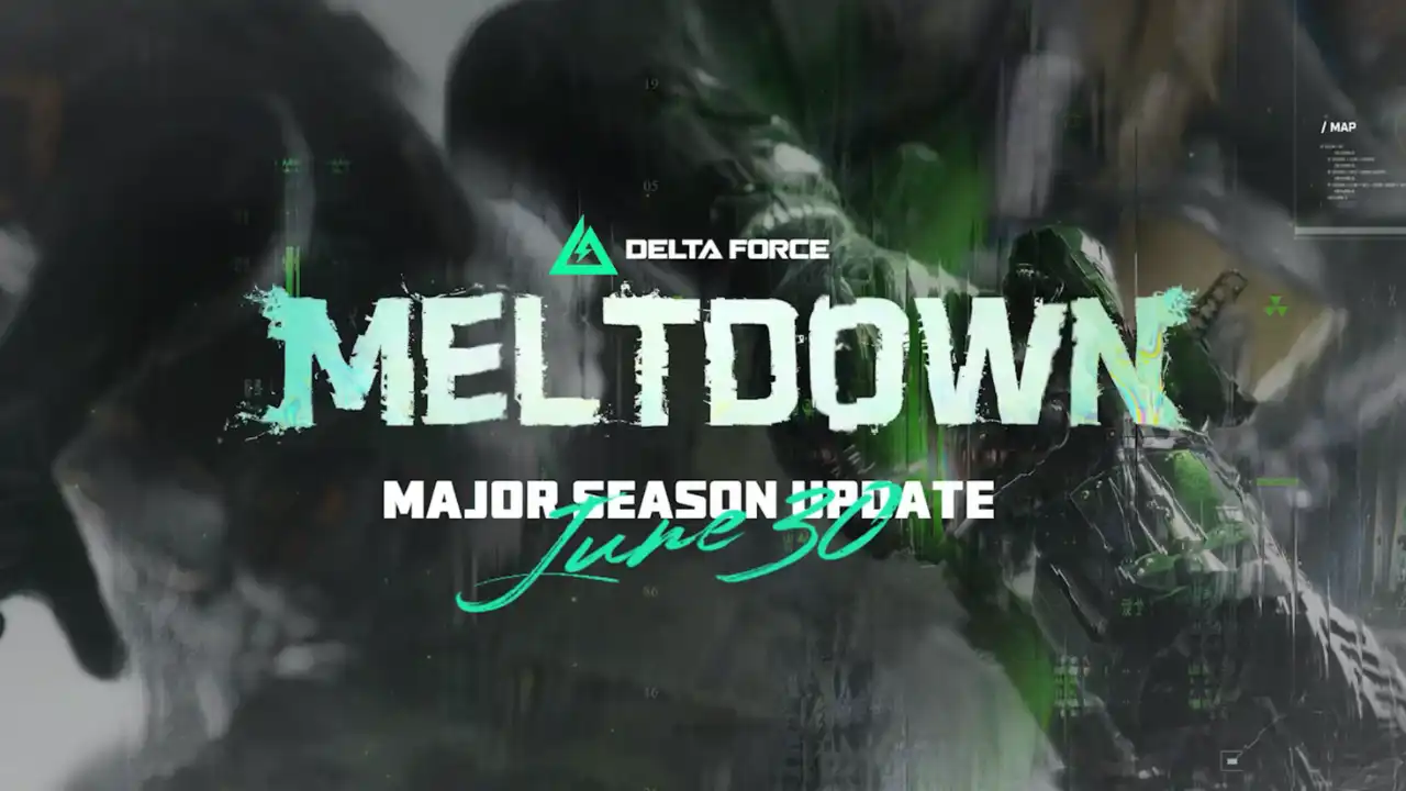 Delta Force Mobile Meltdown season update artwork showing the June 30 launch date
