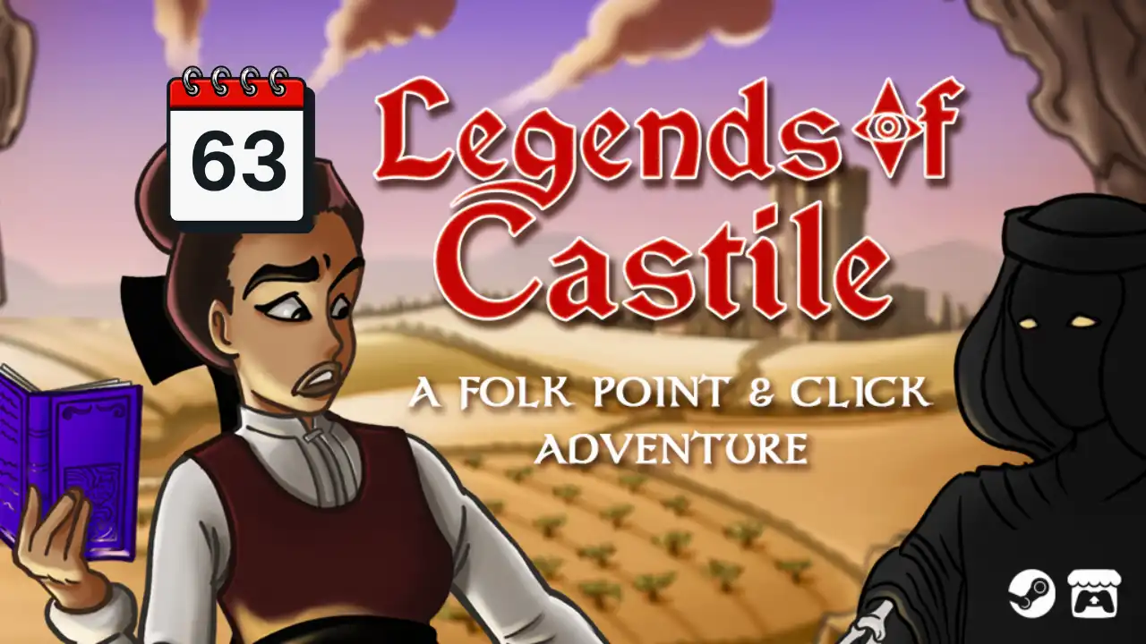 Legends of Castile Game of the Week 63 featuring María and a mysterious folklore character