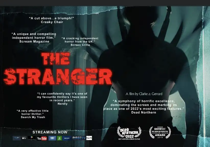 Promotional poster for The Stranger, a film connected to David Priestman’s scoring work.