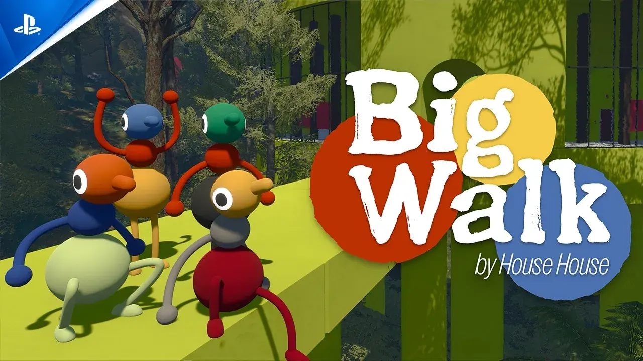 Big Walk characters walking together in the cooperative adventure game