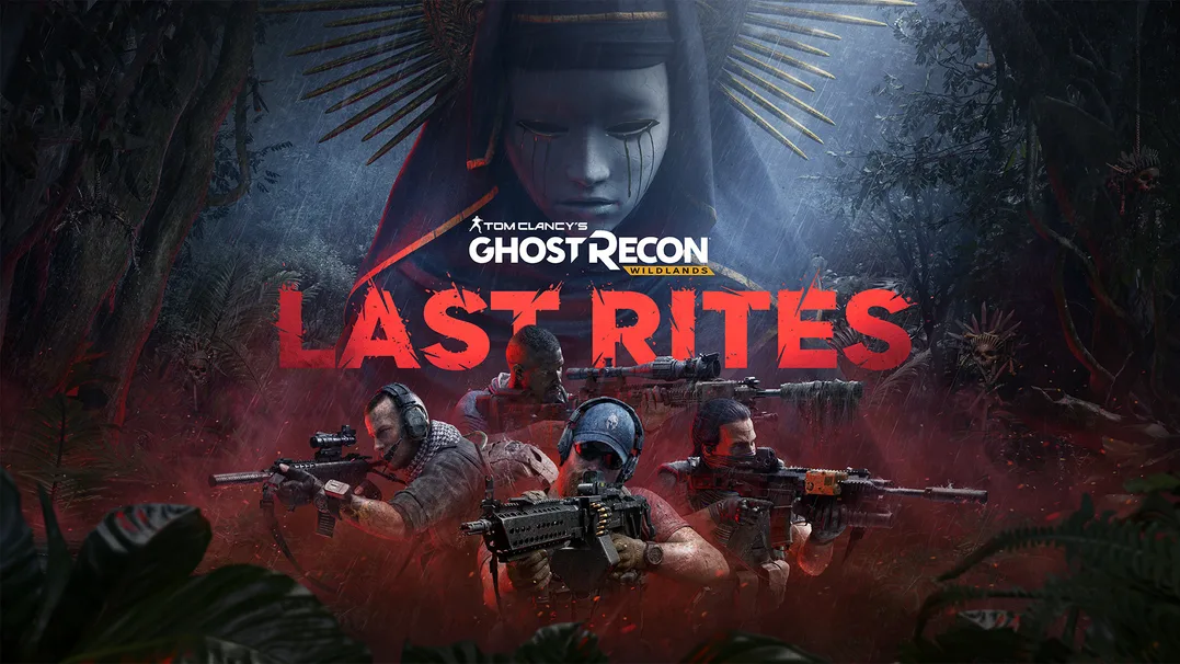 Ghost Recon Wildlands Last Rites artwork showing the Ghost squad beneath La Llorona