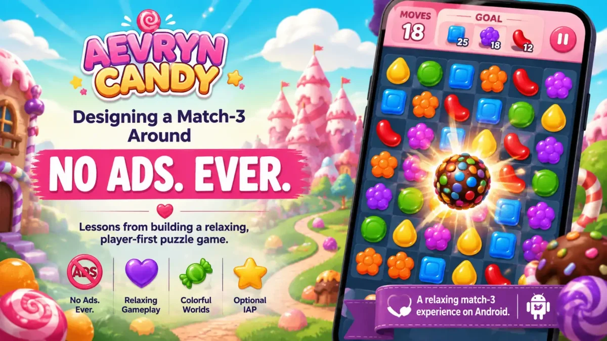 Fix StoriesConstruindo um jogo de combinar 3 em torno de uma promessa: "Sem anúncios. Nunca."