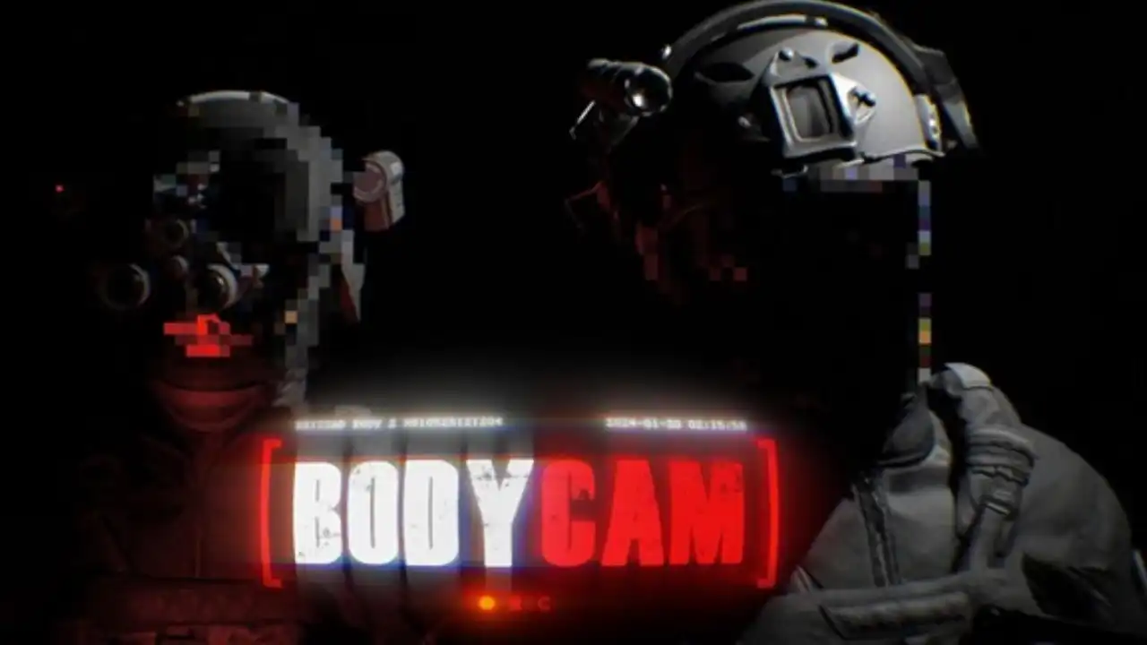 Bodycam promotional image showing two tactical operators beside the Bodycam logo