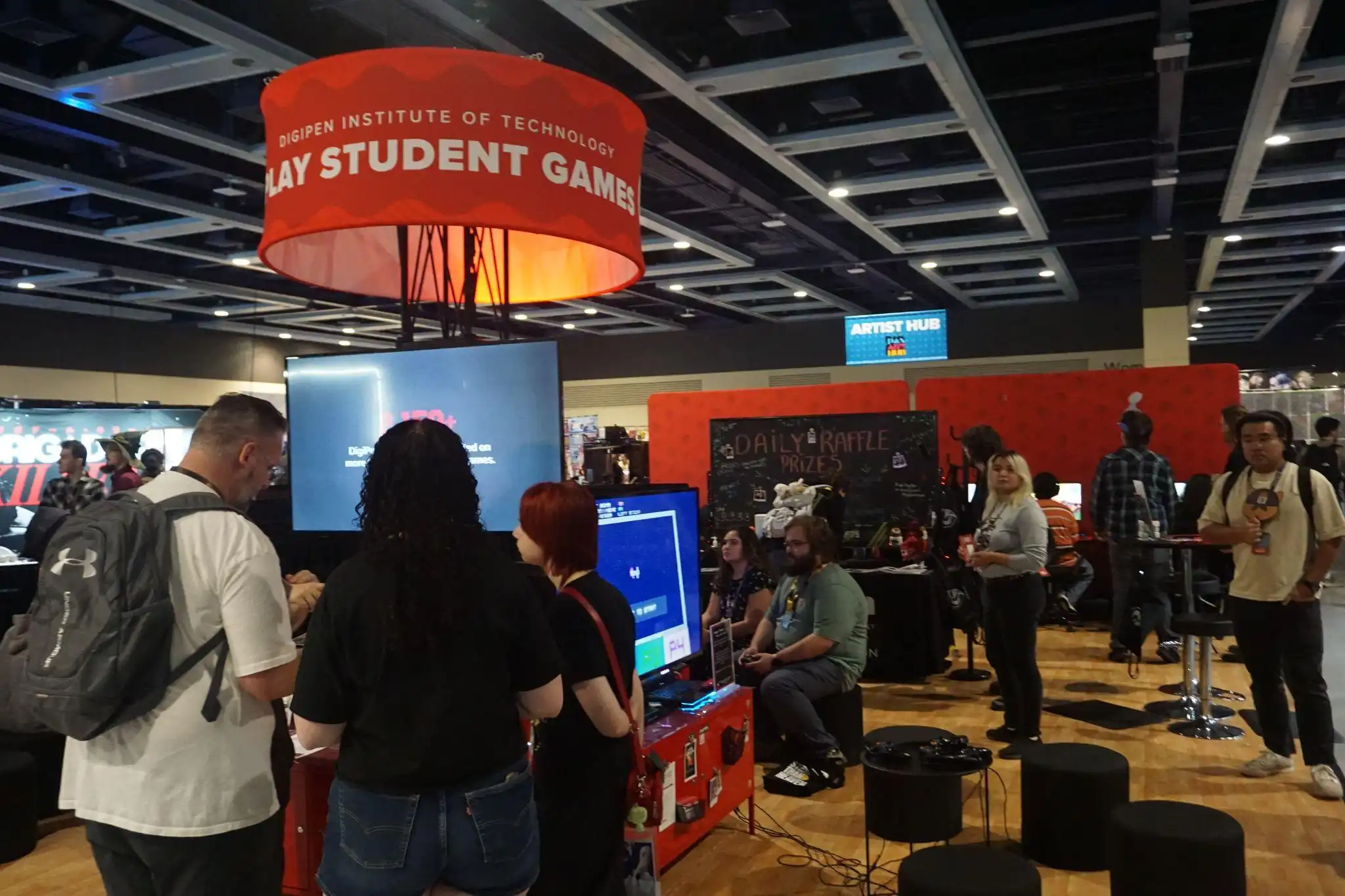 DigiPen student games booth at PAX West 2026