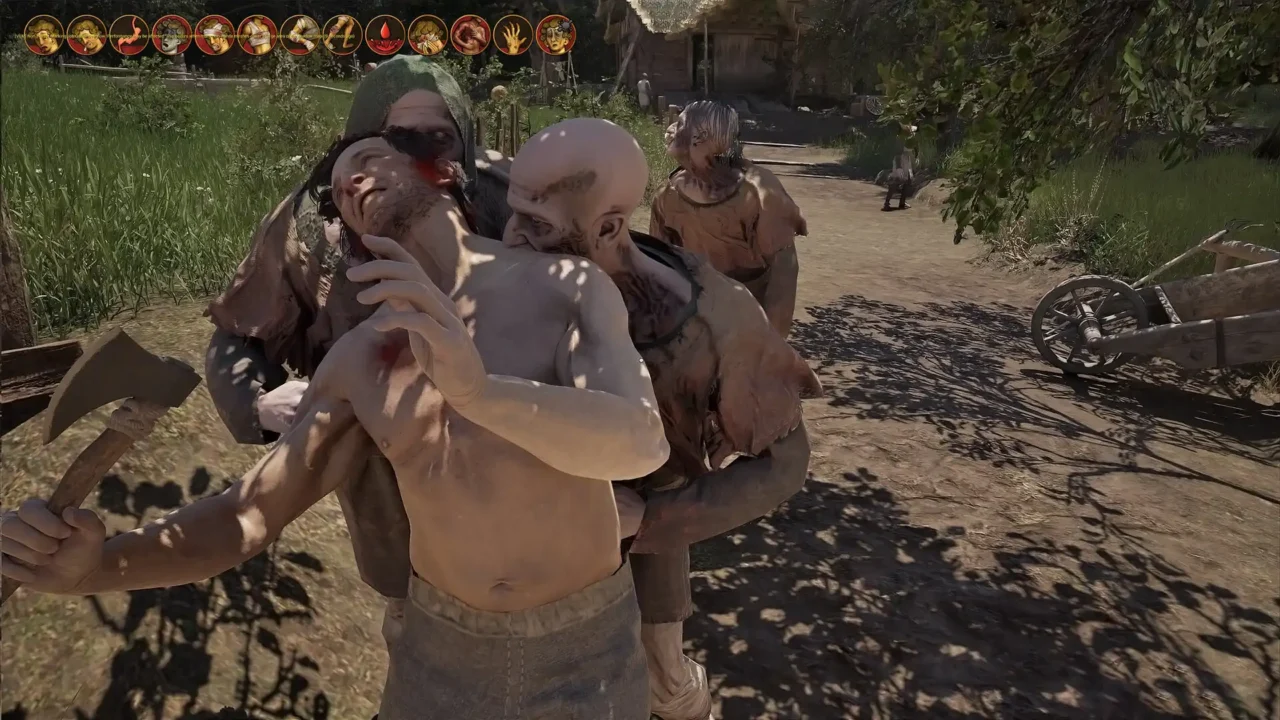 God Save Birmingham Zombie Survival Gameplay Zombies surrounding a survivor during combat in God Save Birmingham
