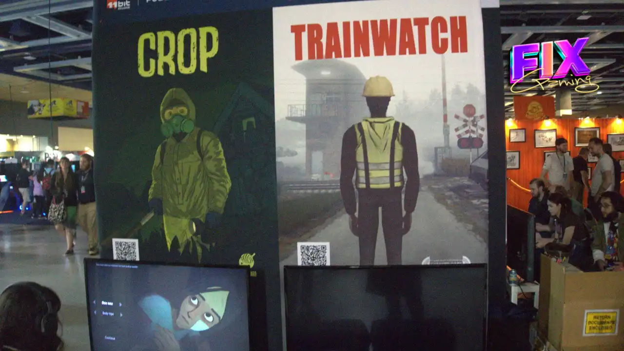 CROP and TRAINWATCH at the Indie Games From Poland booth during PAX West 2026