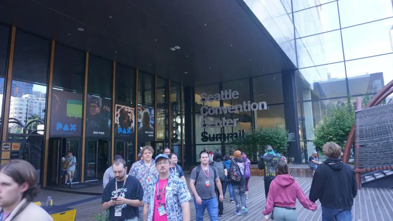 PAX West 2026 attendees outside Seattle Convention Center Summit