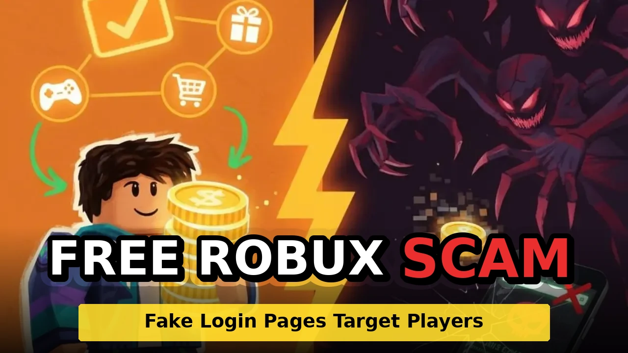 Roblox Free Robux Scam Targets Players With Fake Login Pages